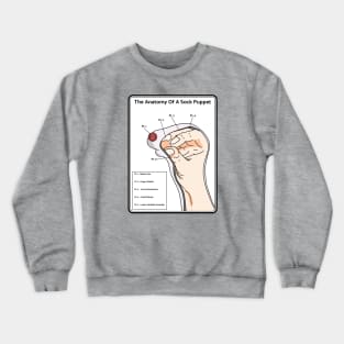 The Anatomy Of A Sock Puppet Crewneck Sweatshirt